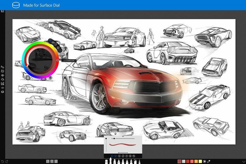 نسخه جدید Sketchable با پشتیبانی بهتر از چپ دست ها و Surface Dial