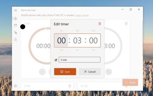نسخه جدید اپلیکیشن کاربردی Alarms & Clock با رابط کاربری زیبای Sun Valley
